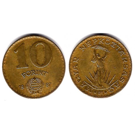 (636) Hungria. 1987. 10 Forint (MBC)