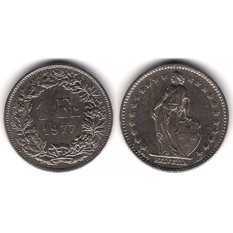 (24a.1) Suiza. 1977. 1 Franc (MBC)