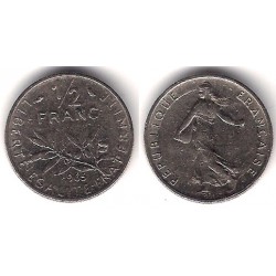 (931.1) Francia. 1965. ½ Franc (MBC-)