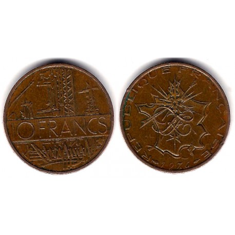 (940) Francia. 1976. 10 Francs (MBC)