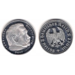 Medalla Reproducción Reich Mark (Proof) (Plata)