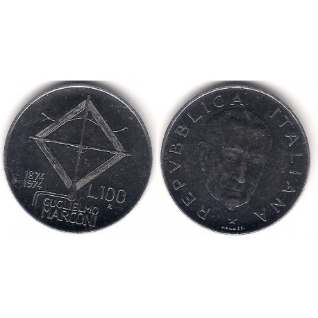 (102) Italia. 1974. 100 Lira (SC-)