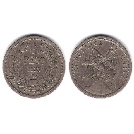 (176.1) Chile. 1933. 1 Peso (MBC)