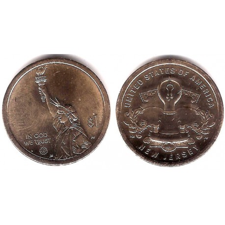 Estados Unidos de América. 2019(D). 1 Dollar (SC) New Jersey