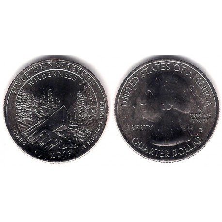 Estados Unidos de América. 2019(D). Quarter Dollar (SC) River of No Return