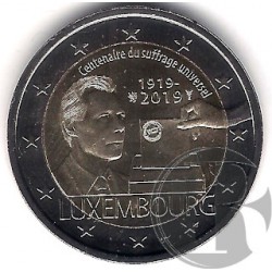 Luxemburgo. 2019. 2 Euro (SC) Sufragio