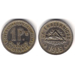 Cooperativa La Fraternidad. Barceloneta. 1915. 1 Peseta (EBC)
