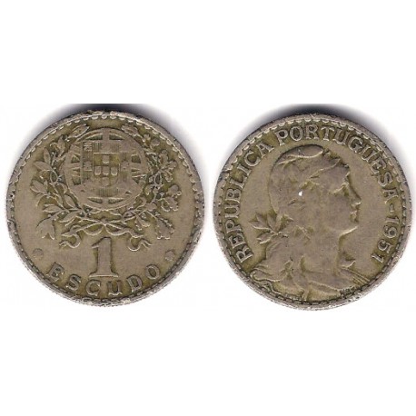 (578) Portugal. 1951. 1 Escudo (BC)