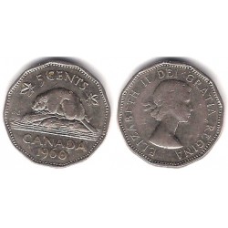 (50a) Canadá. 1960. 5 Cents (MBC)