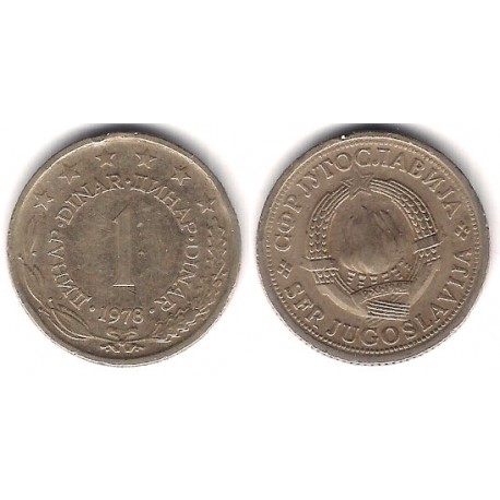 (59) Yugoslavia. 1978. 1 Dinar (MBC)