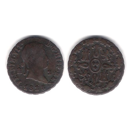 Fernando VII. 1828. 2 Maravedi (MBC) Ceca de Segovia