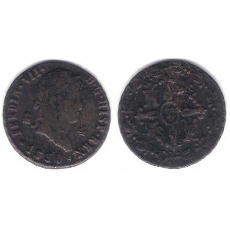 Fernando VII. 1830. 4 Maravedi (BC) Ceca de Segovia
