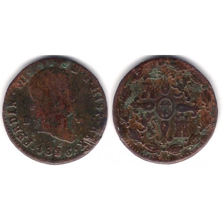 Fernando VII. 1826. 4 Maravedi (BC) Ceca de Segovia
