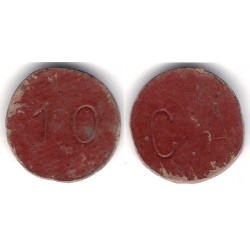 Cooperativa Angles. 10 Céntimos (MBC)