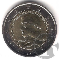 Mónaco. 2012. 2 Euro (SC) Centenario de la Soberania