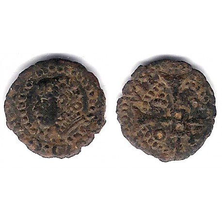 Felipe IV. Sin Fecha. Dinero (BC) Ceca de Barcelona