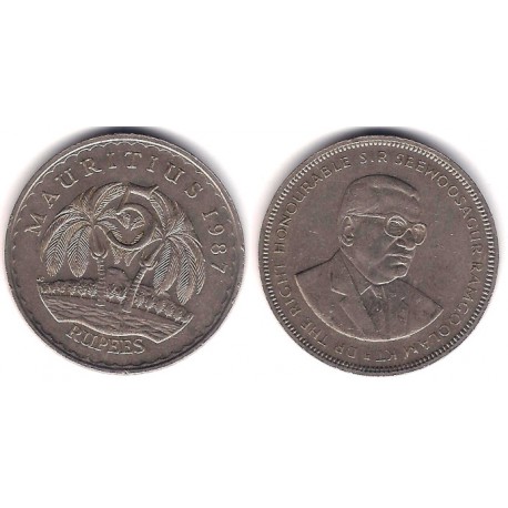 (56) Mauritius. 1987. 5 Rupees (MBC+)