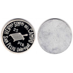 Hermandad Sindical del Campo. 25 Pesetas (MBC+)