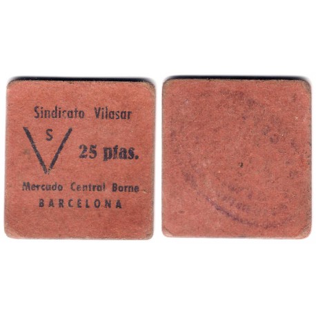 Sindicato Vilasar. 25 Pesetas (MBC)