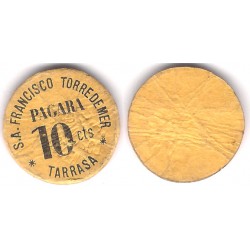 Francisco Torredemer. 10 Céntimos (BC+)