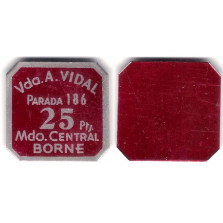 Vda. A. Vidal. 25 Pesetas (MBC)