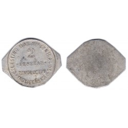 Celestino Mas. 2 Pesetas (BC+)