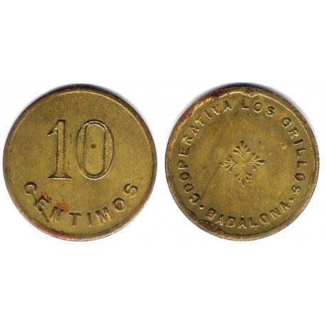 Cooperativa Los Grillos. 10 Céntimos (MBC)