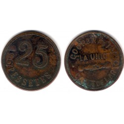 Canet de Mar. 25 Pesetas (MBC)