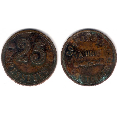 Canet de Mar. 25 Pesetas (MBC)