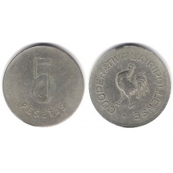 Cooperativa La Ripollense. 5 Pesetas (MBC)