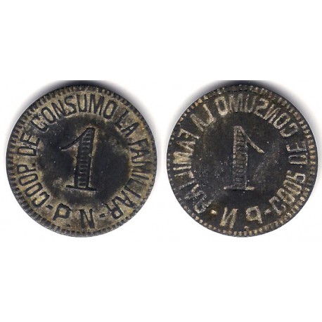 Cooperativa de Consumo La Familiar. Pueblo Nuevo. 1 Peseta (MBC)