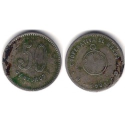 Cooperativa El Reloj. 1901. 50 Céntimos (BC)