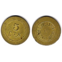 Cooperativa Adelanto Obrero. 5 Céntimos (BC)