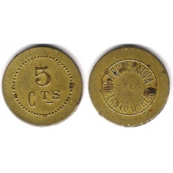 Cooperativa Adelanto Obrero. 5 Céntimos (BC)
