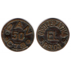 Cooperativa El Reloj. 50 Céntimos (MBC)