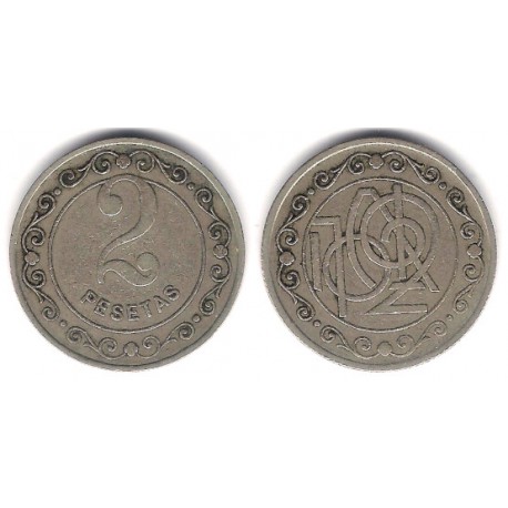 Ficha de Casino. 2 Pesetas (MBC)