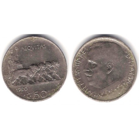(61.1) Italia. 1920(R). 50 Centesimi (BC)