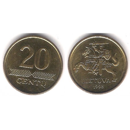 (107) Lituania. 1998. 20 Centu (SC)