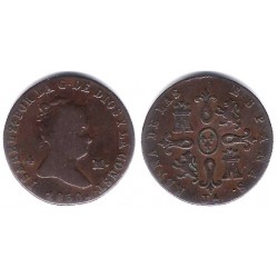 Isabel II. 1850. 4 Maravedi (MBC) Ceca de Jubia