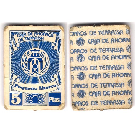 Caja de Ahorros de Terrassa. 5 Pesetas (BC)