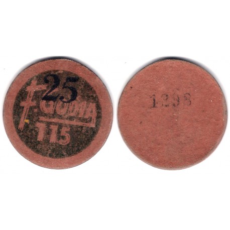 F. Godia. 25 Pesetas (BC+)