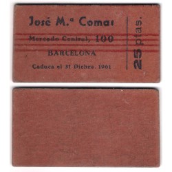 Jose Maria Comas. 25 Pesetas (MBC)