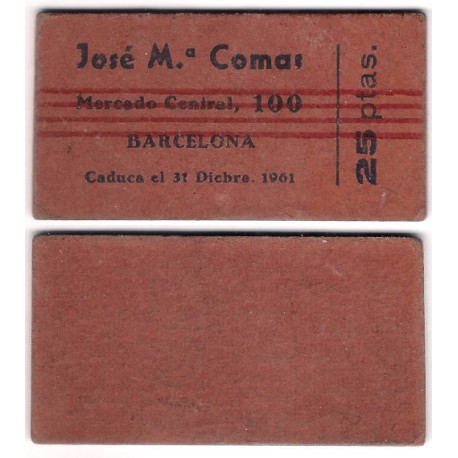 Jose Maria Comas. 25 Pesetas (MBC)