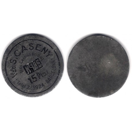 Vda. S. Caseny. 15 Pesetas (MBC)