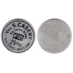 Vda. S. Caseny. 25 Pesetas (MBC)