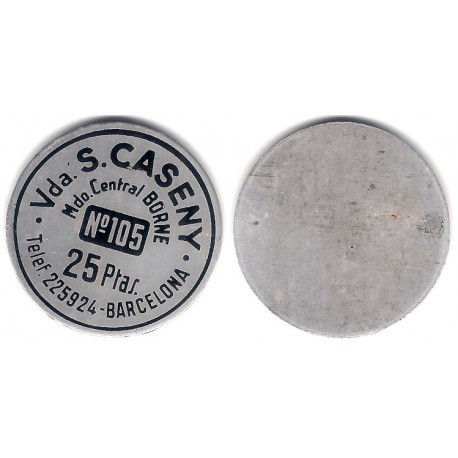 Vda. S. Caseny. 25 Pesetas (MBC)