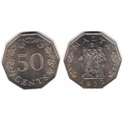 (12) Malta. 1972. 50 Cents (SC)