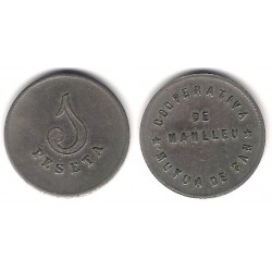 Cooperativa de Manlleu. Mutua de Pan. 1 Peseta (MBC)