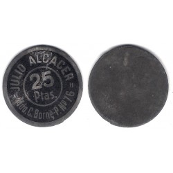 Julio Alcacer. 25 Pesetas (MBC)
