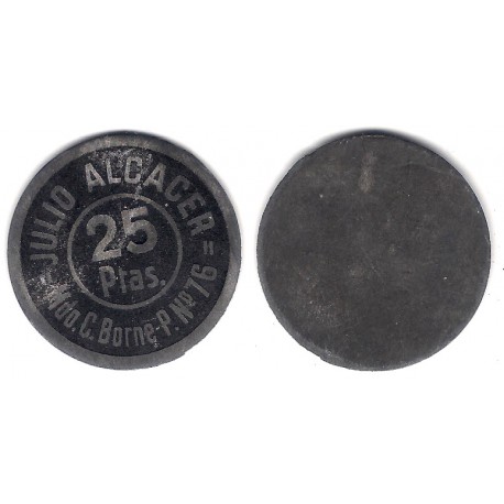 Julio Alcacer. 25 Pesetas (MBC)
